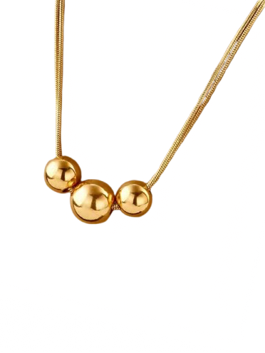 Stainless Steel 18k Gold Statement Necklace