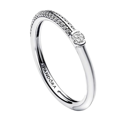 ME Pavé And White Dual Ring