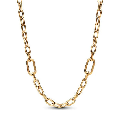 Gold Plated ME Small Link Chain Necklace