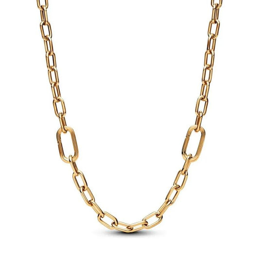 Gold Plated ME Small Link Chain Necklace