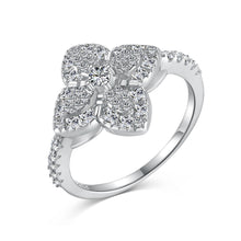 Load image into Gallery viewer, 925 Sterling Silver CZ Flower Ring