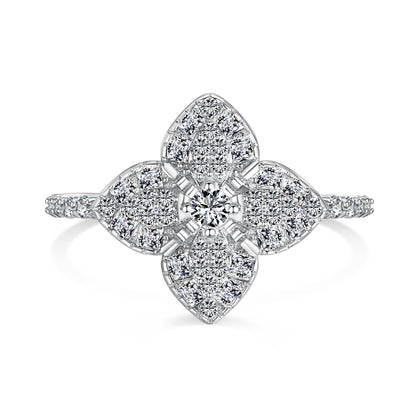 CZ Flower Ring