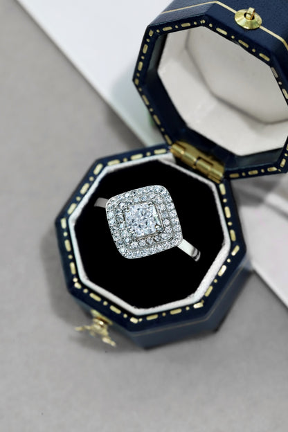 CZ Cocktail Square Ring