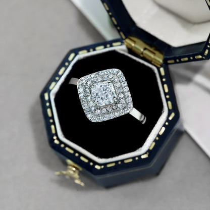 CZ Cocktail Square Ring