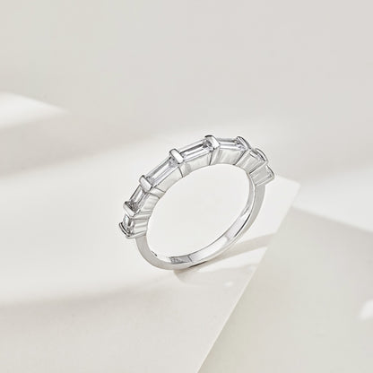 Baguette CZ Anniversary Band Ring