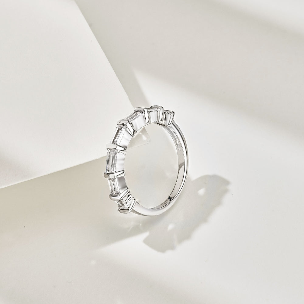 Baguette CZ Anniversary Band Ring