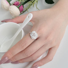 Load image into Gallery viewer, 925 Sterling Silver CZ Rose Ring