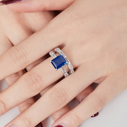 Baguette CZ Anniversary Band Ring