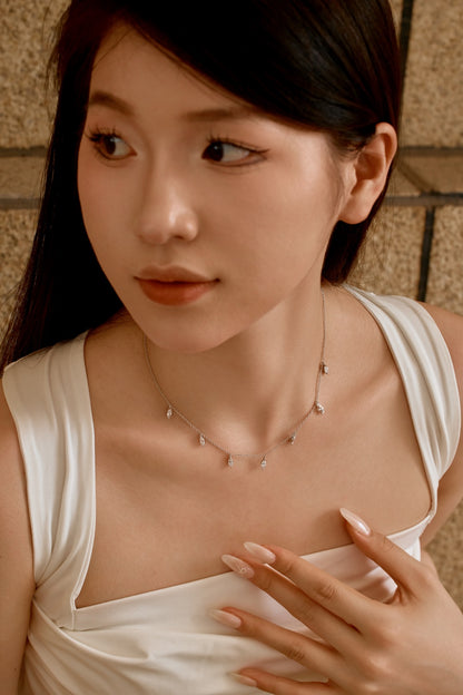 Marquise CZ Drop Necklace