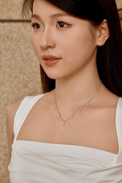 Marquise CZ Drop Necklace
