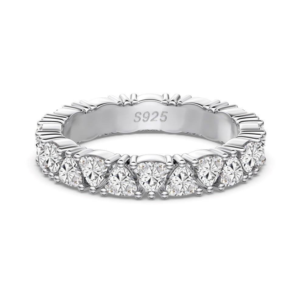 Triangle CZ Anniversary Band