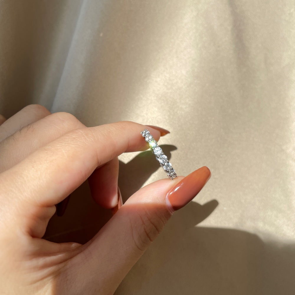 Round CZ Anniversary Band
