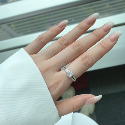 Clear CZ Round Solitaire Ring