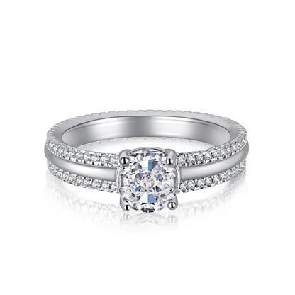 Clear CZ Round Solitaire Ring