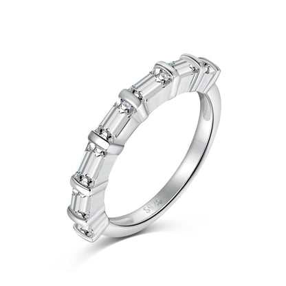 Baguette CZ Anniversary Band Ring