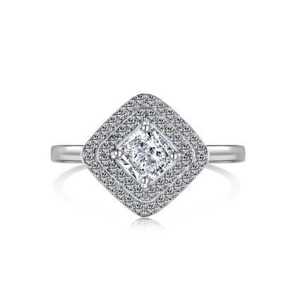 CZ Cocktail Square Ring