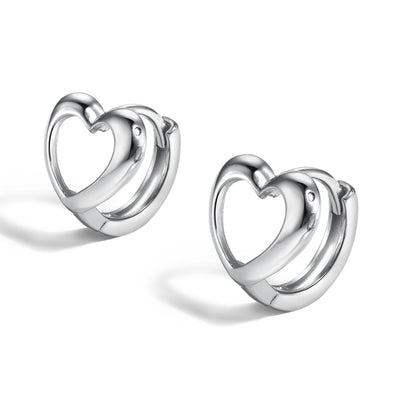 Heart Hoop Earrings