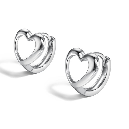 Heart Hoop Earrings