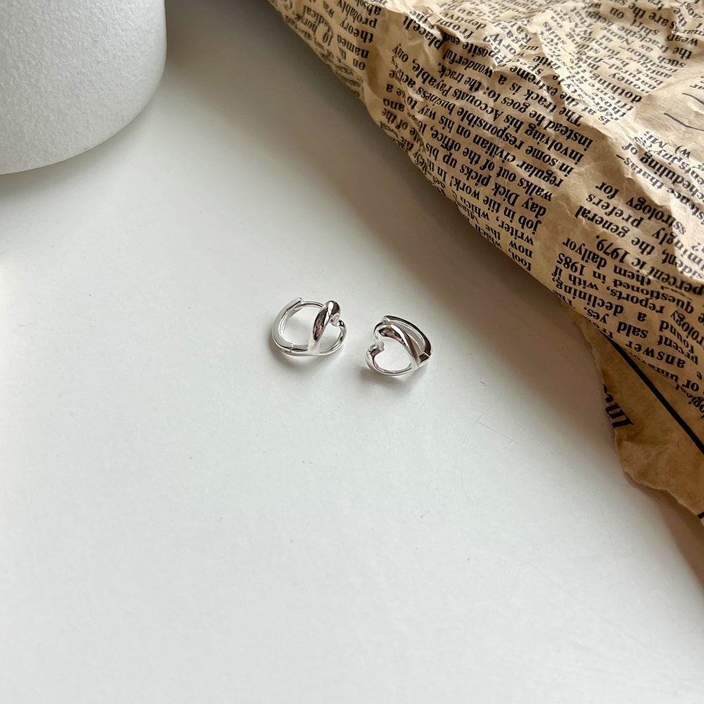 Heart Hoop Earrings