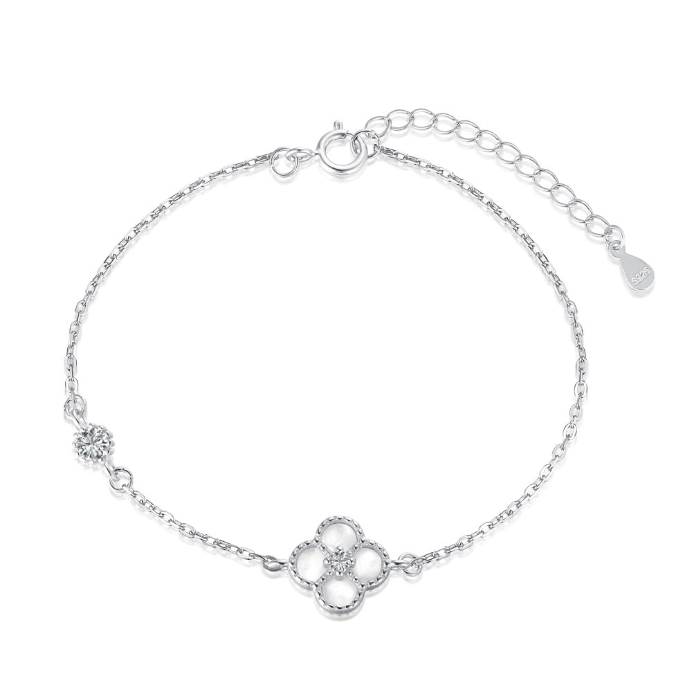 Mother of Pearl Clover Bracelet