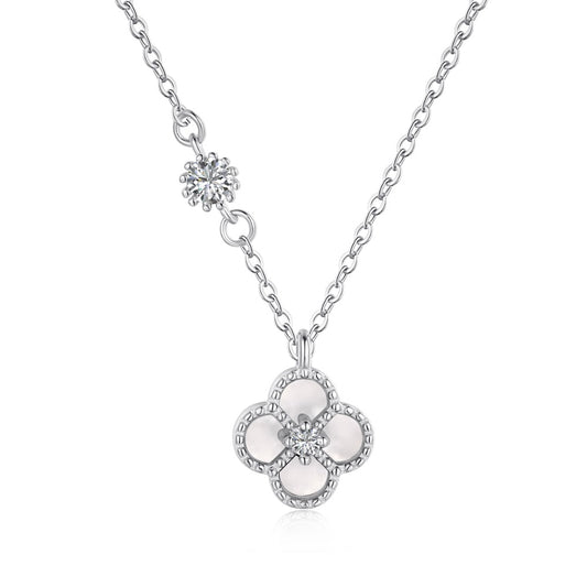 Mother of Pearl Clover Necklace