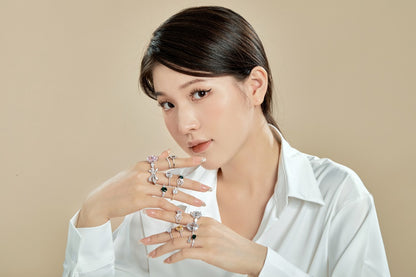 Clear CZ Bow Ring