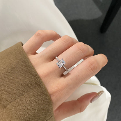 Sparkling Rectangle Ring