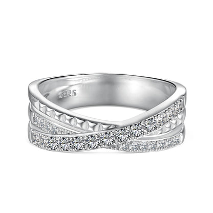 CZ Intwined Ring