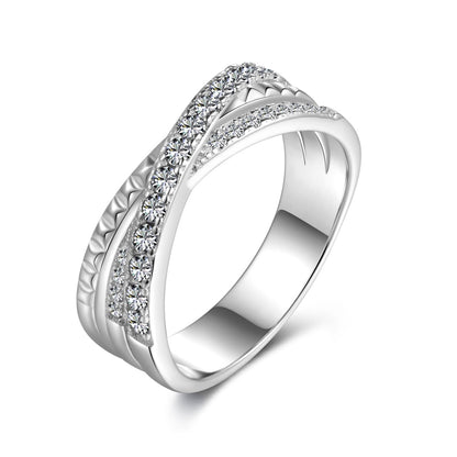 CZ Intwined Ring