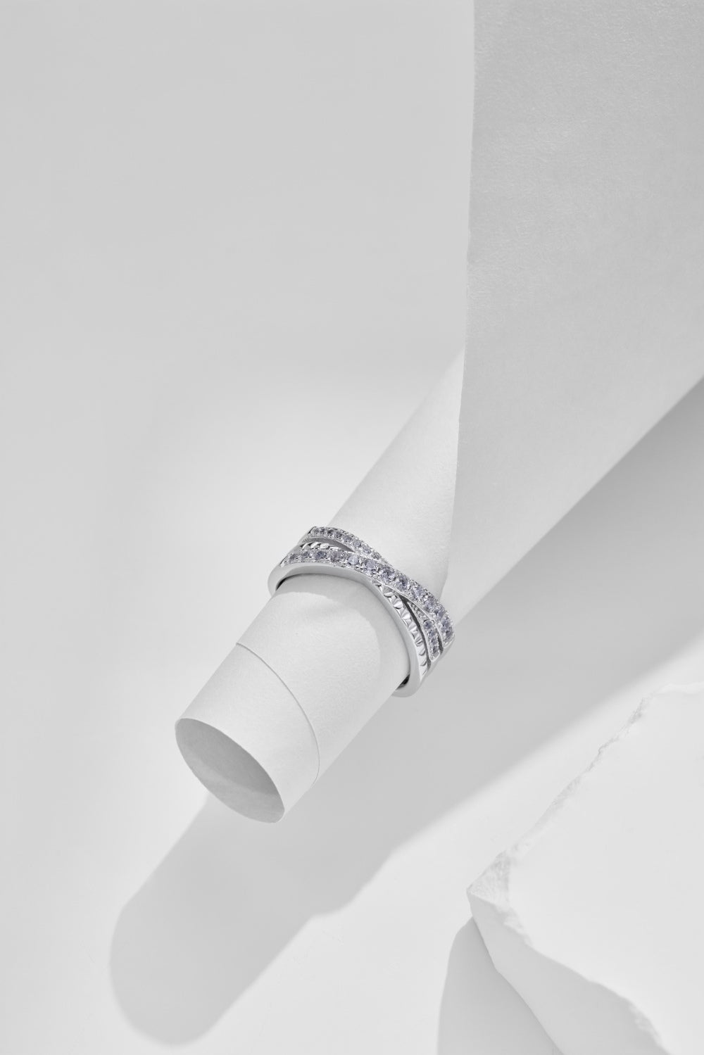 CZ Intwined Ring