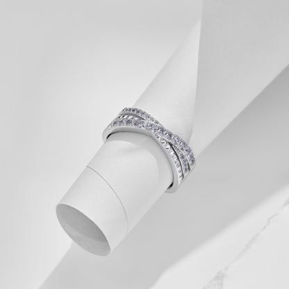 CZ Intwined Ring