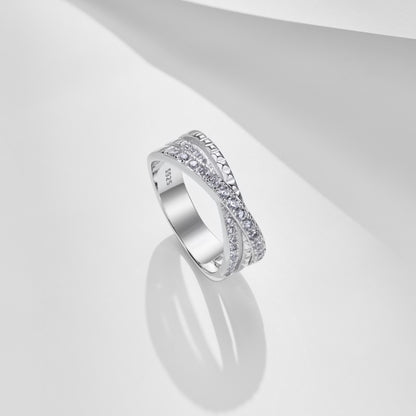 CZ Intwined Ring
