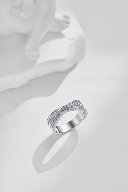 CZ Intwined Ring