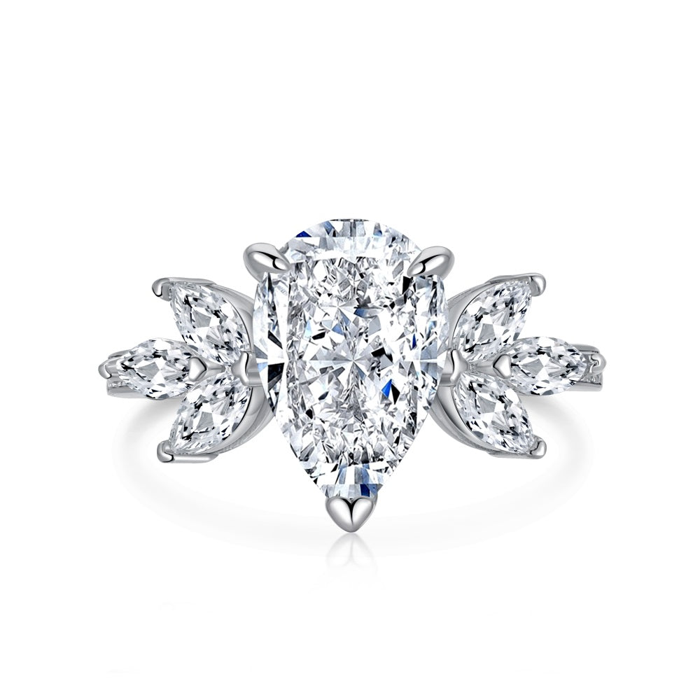 CZ Extravegant Teardrop Ring