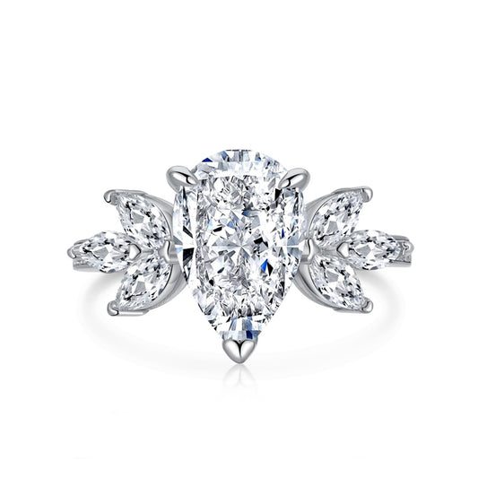 CZ Extravegant Teardrop Ring