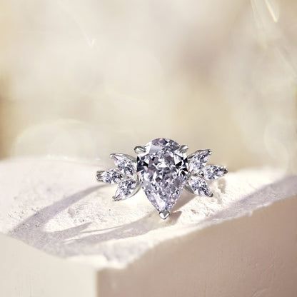 CZ Extravegant Teardrop Ring
