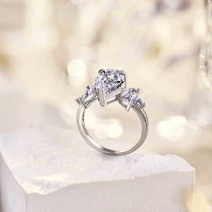 CZ Extravegant Teardrop Ring