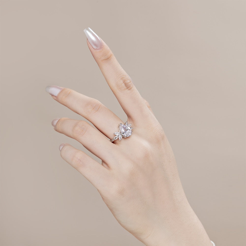 CZ Extravegant Teardrop Ring