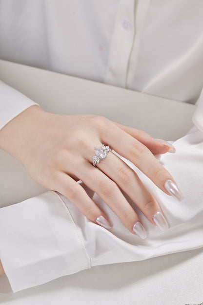 CZ Extravegant Teardrop Ring