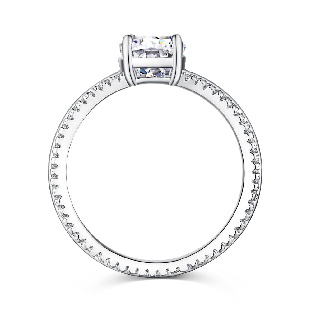 Clear CZ Round Solitaire Ring