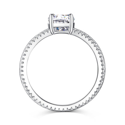Clear CZ Round Solitaire Ring