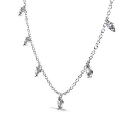 Marquise CZ Drop Necklace