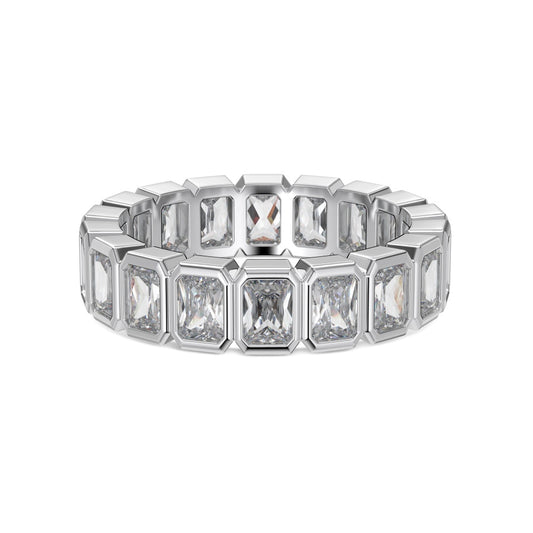 Rectangular CZ Eternity Ring