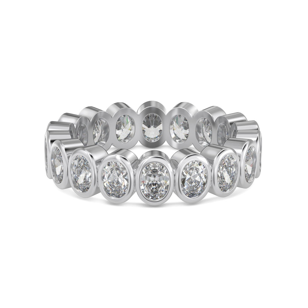 Oval CZ Eternity Ring