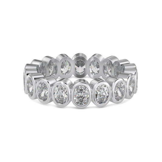 Oval CZ Eternity Ring
