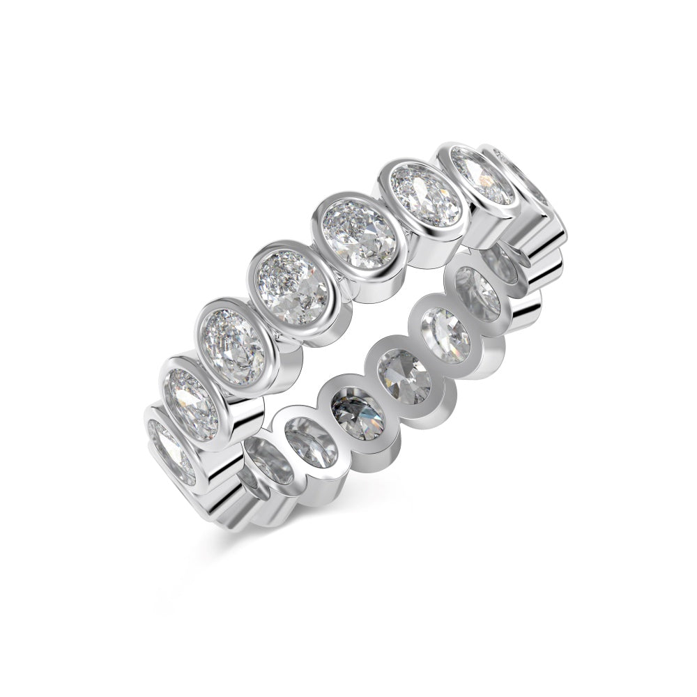 Oval CZ Eternity Ring