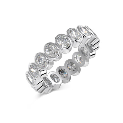Oval CZ Eternity Ring