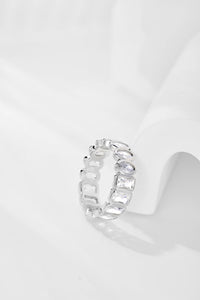 925 Sterling Silver Round CZ Eternity Ring