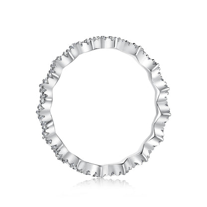 Zig Zag CZ Anniversary Band