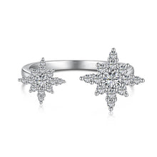 Load image into Gallery viewer, 925 Sterling Silver Star Adjustable Ring